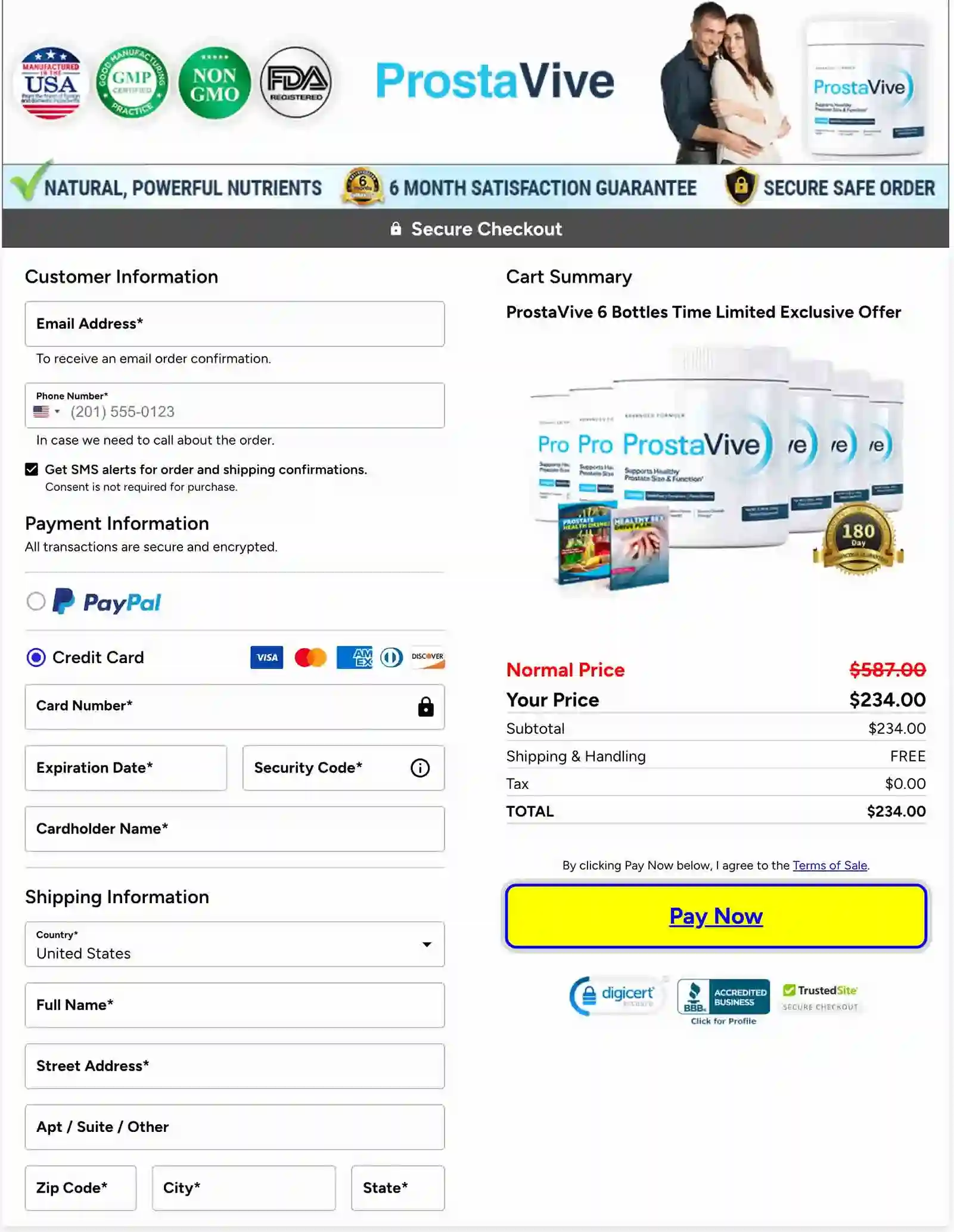 ProstaVive Secure Official Order Page